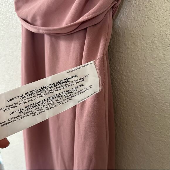 Dress the Population Dana Wrap Waist Cocktail Dress Mauve Size XL NWT - Picture 9 of 14